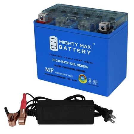 YT12B-4 GEL Replacement Battery Compatible with Technical Precision YT12B-4 With 12V 2Amp Charger -  MIGHTY MAX BATTERY, MAX3986518